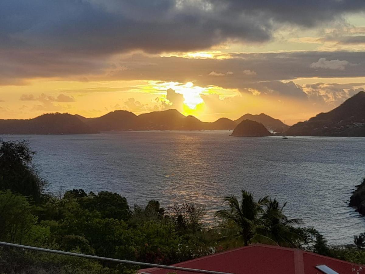 Ti Kaz Anoli Vue Epoustouflante Sur La Baie Villa Terre-de-Bas Exteriör bild