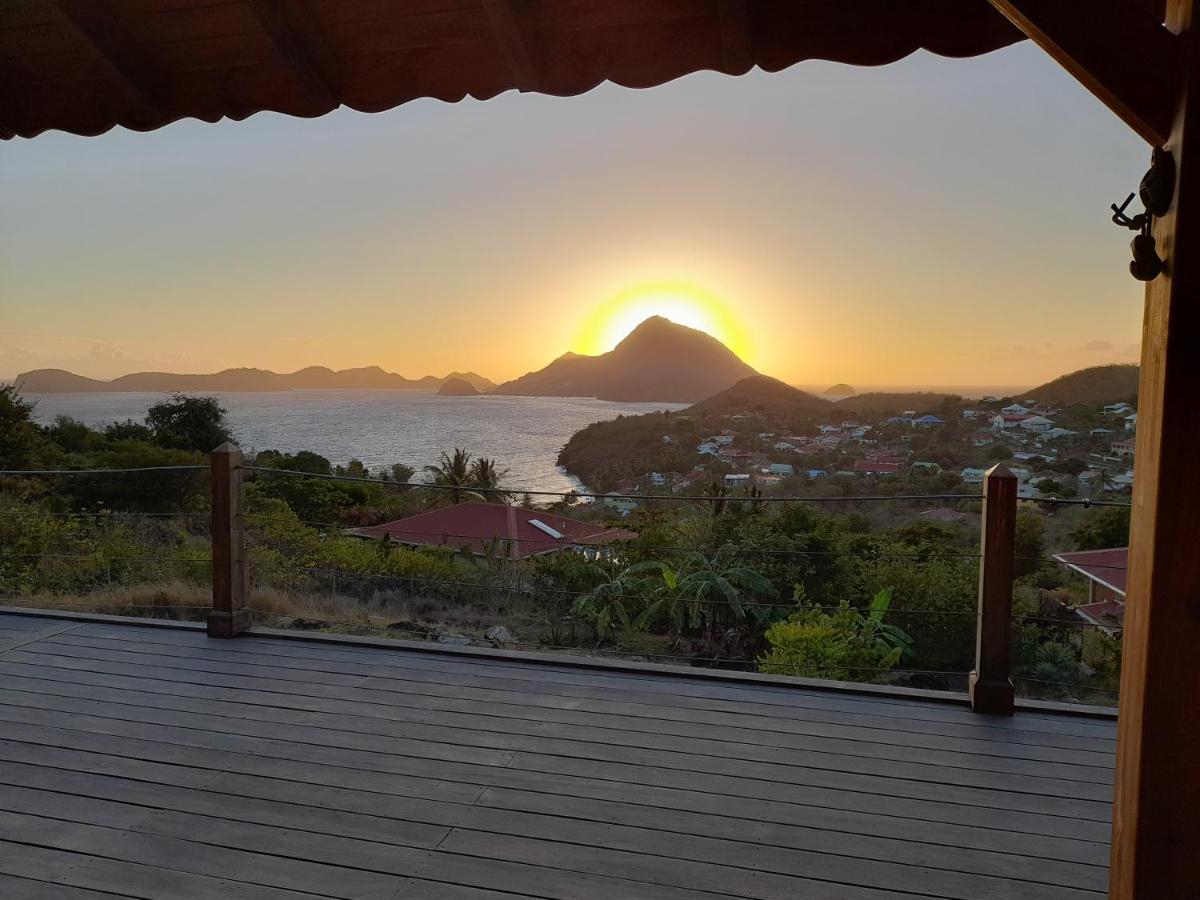 Ti Kaz Anoli Vue Epoustouflante Sur La Baie Villa Terre-de-Bas Exteriör bild