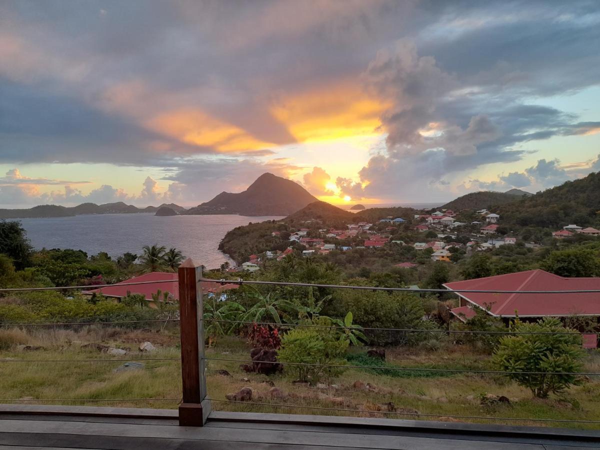 Ti Kaz Anoli Vue Epoustouflante Sur La Baie Villa Terre-de-Bas Exteriör bild