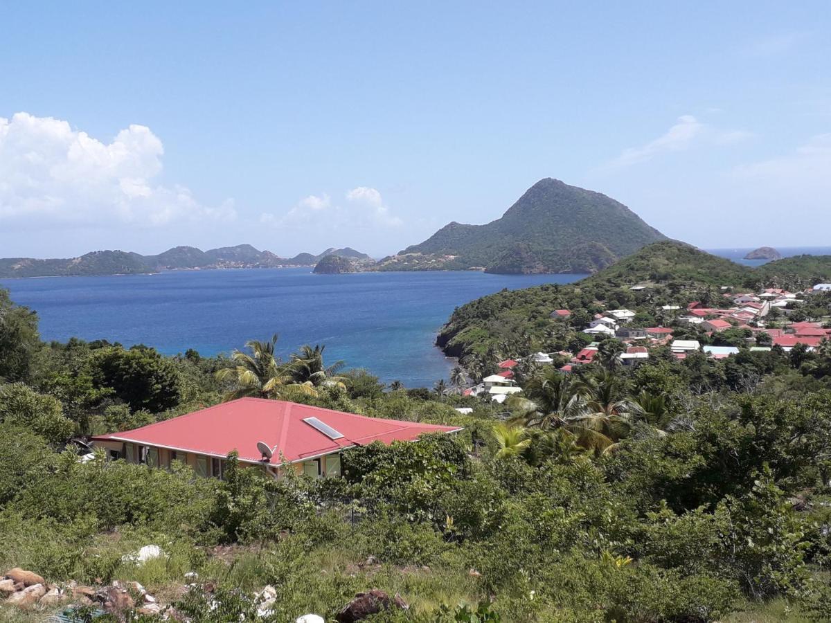 Ti Kaz Anoli Vue Epoustouflante Sur La Baie Villa Terre-de-Bas Exteriör bild