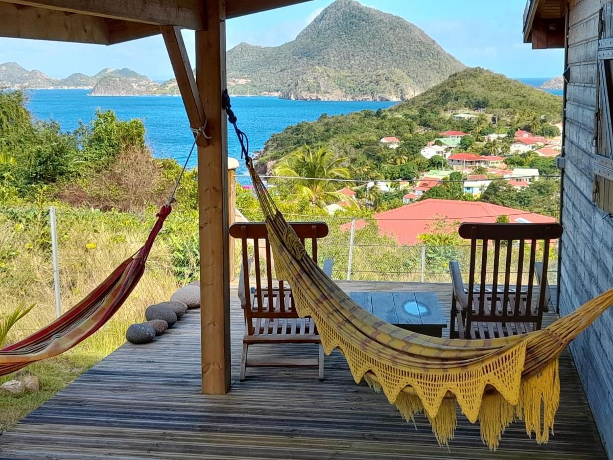 Ti Kaz Anoli Vue Epoustouflante Sur La Baie Villa Terre-de-Bas Exteriör bild